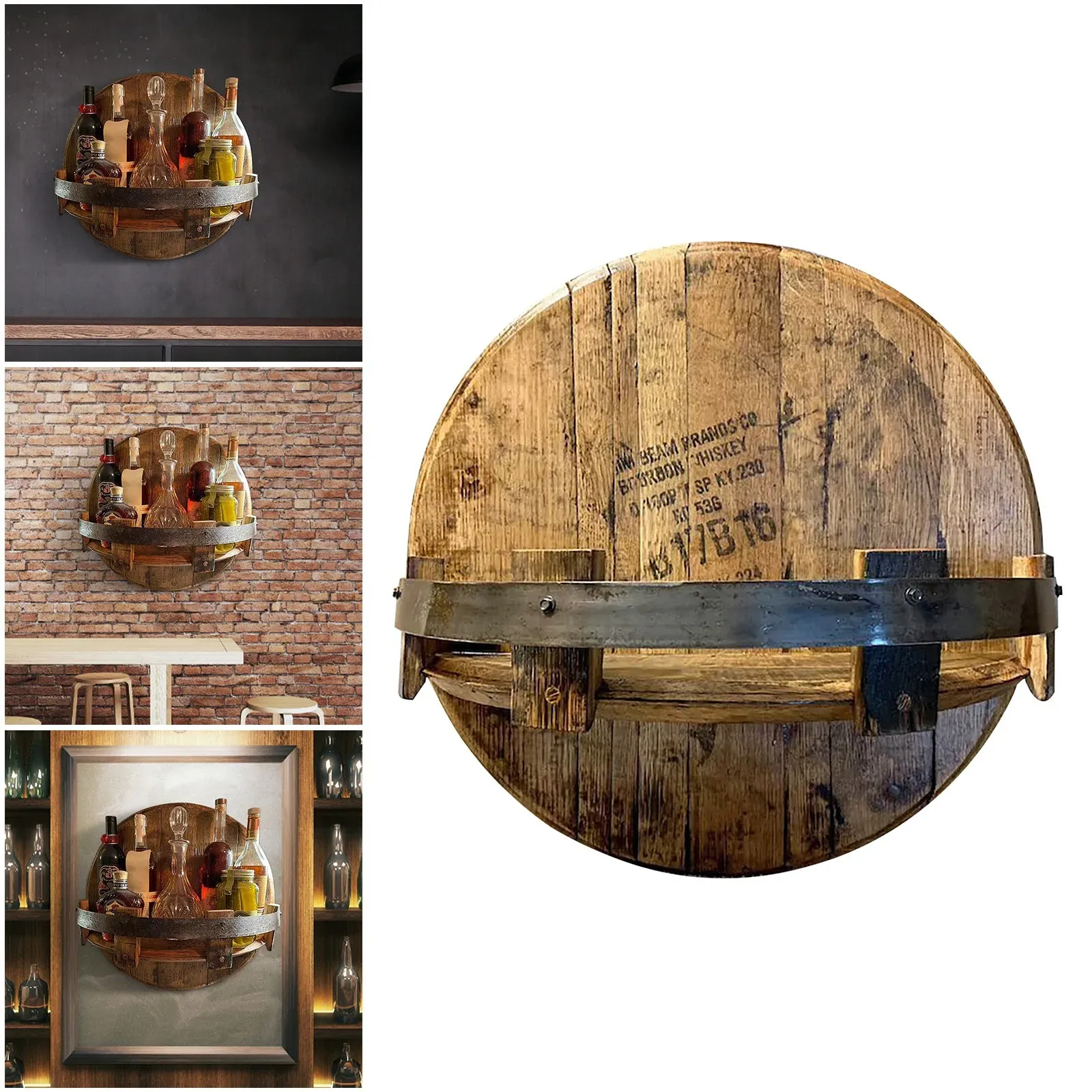 Buy More Save More! 🔥🔥Bourbon whiskey barrel shelf - Free Shippi