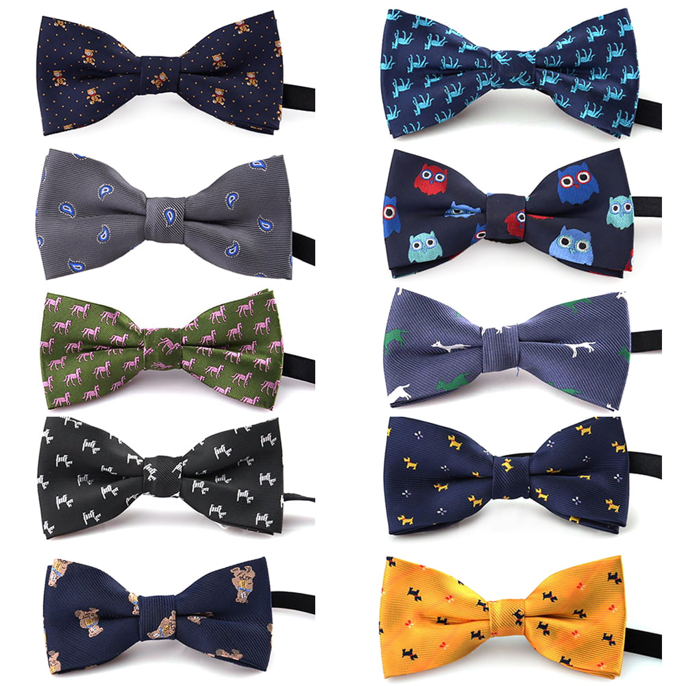 GOGO Adjustable Dog Bow Ties Collar Christmas Festival Pet Bow Ties Neckties for Party Grooming Accessories-set A