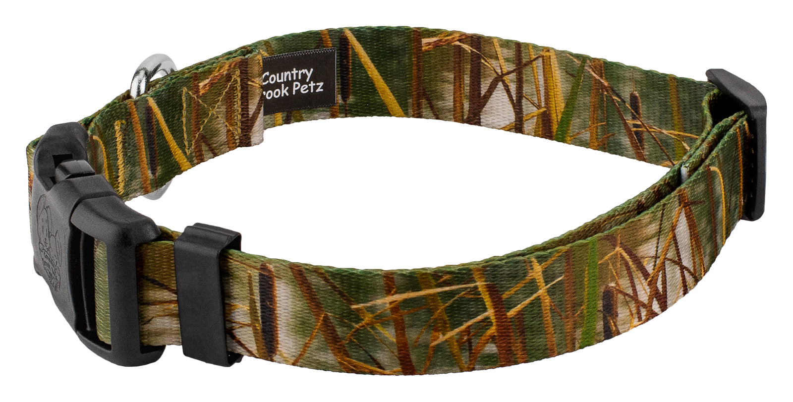 Country Brook Petz® Deluxe Waterfowl Camo Collar - Made in The U.S.A.， Small
