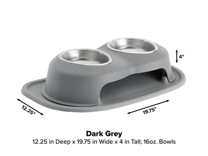 WeatherTech DHC1604DGDG WeatherTech Double High Pet Feeding System