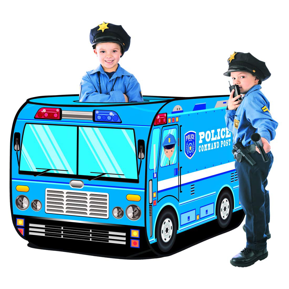 Pop Up Police Car Tent | Kids Play Tent for Boys & Girls Indoor Outdoor Toy