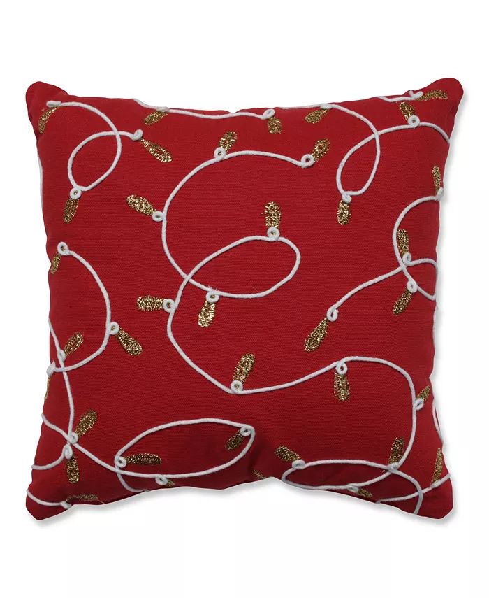 Pillow Perfect Strings of Lights Decorative Pillow， 11.5
