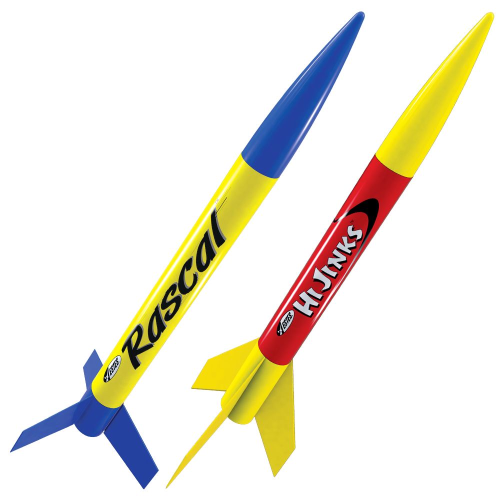 Estes Rascal and HiJinks Flying Model Rocket Launch Set
