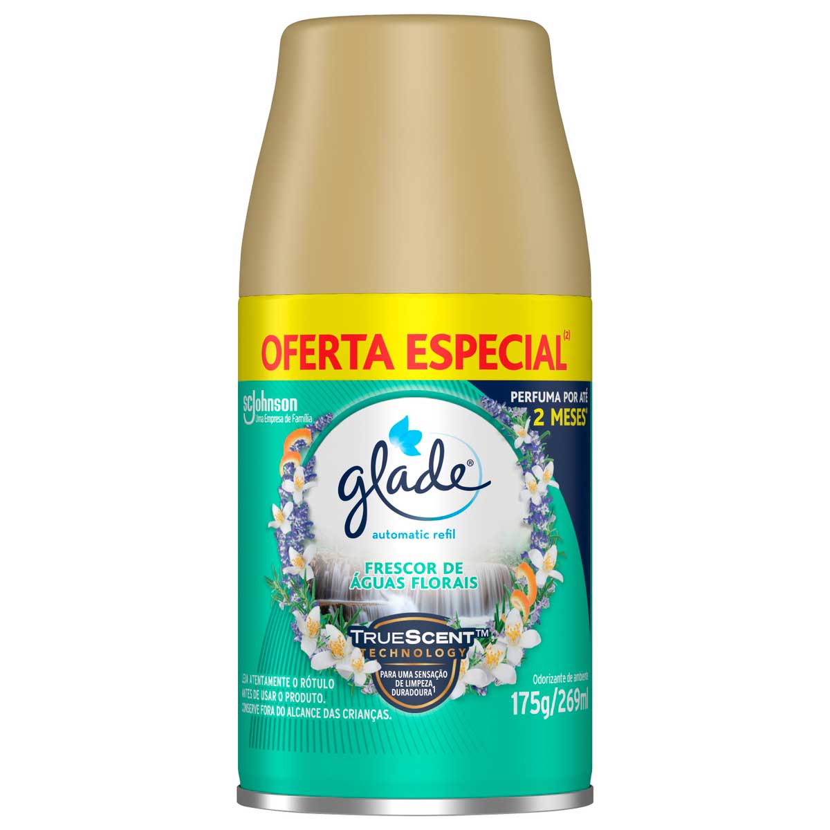 Desodorizador Glade Automatic Spray Refil Frescor de Aguas Florais 260ml Oferta Especial