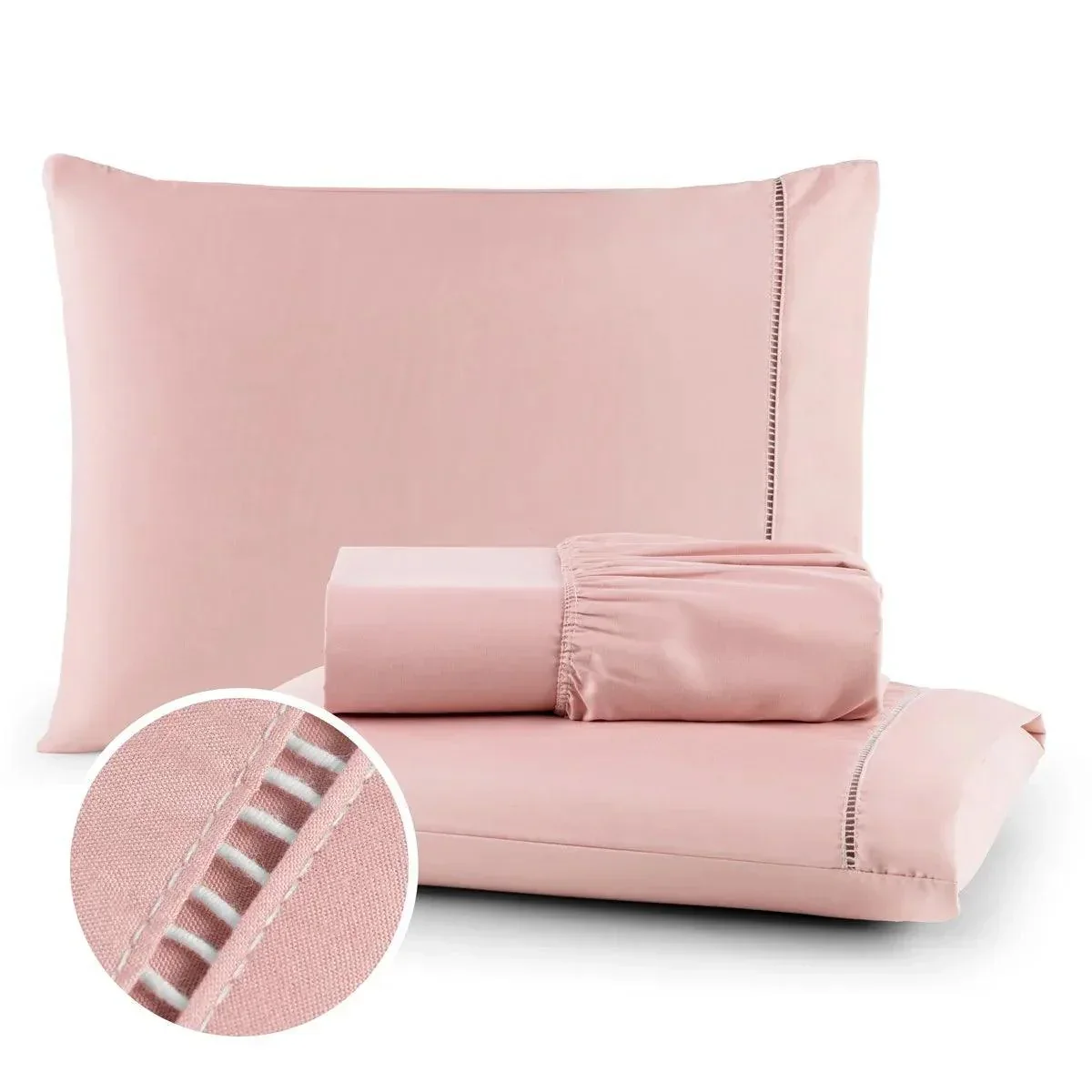 Jogo de Lençol EcoSoft Micropercal 400 fios Padrão 03 Peças