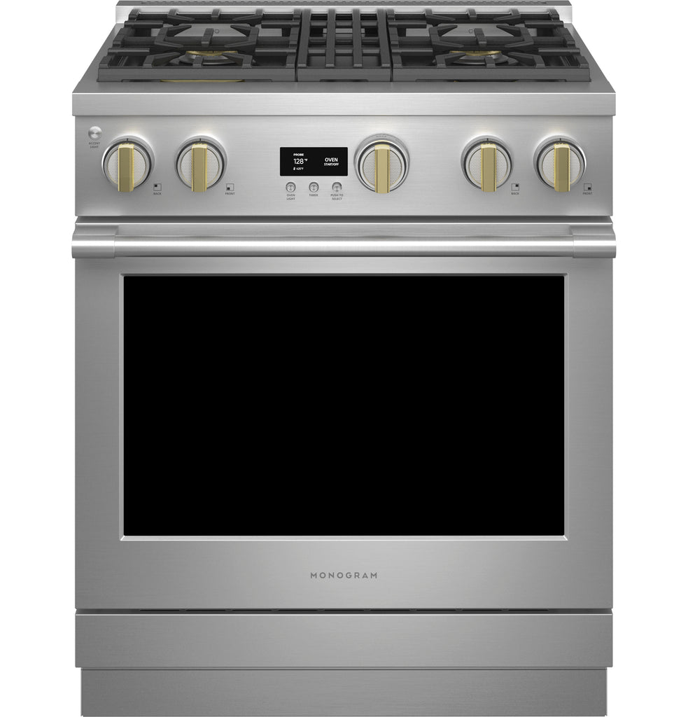 Monogram ZGP304NTSS 30quot All Gas Professional Range with 4 Burners