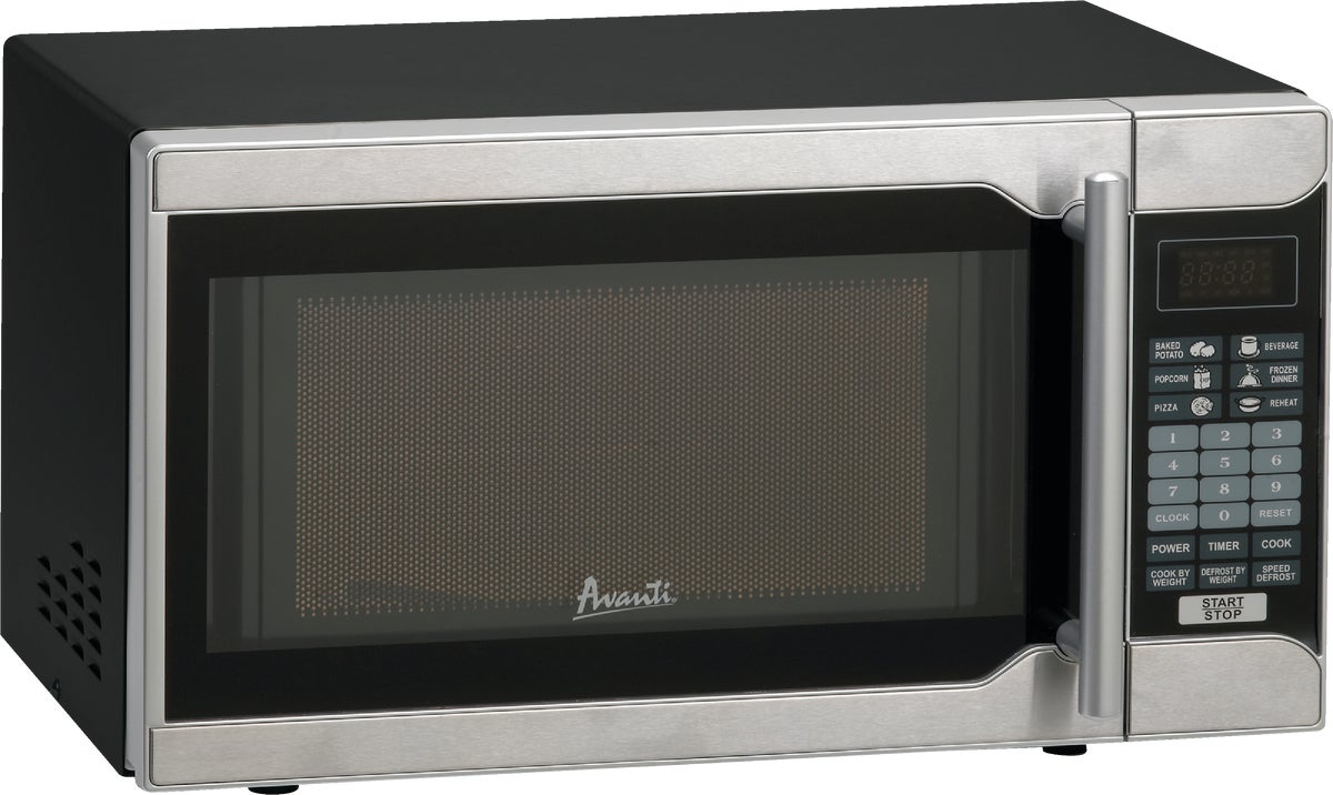 Avanti 0.7 Cu. Ft. Black Countertop Microwave 0.7 Cu. Ft. Stainless Steel