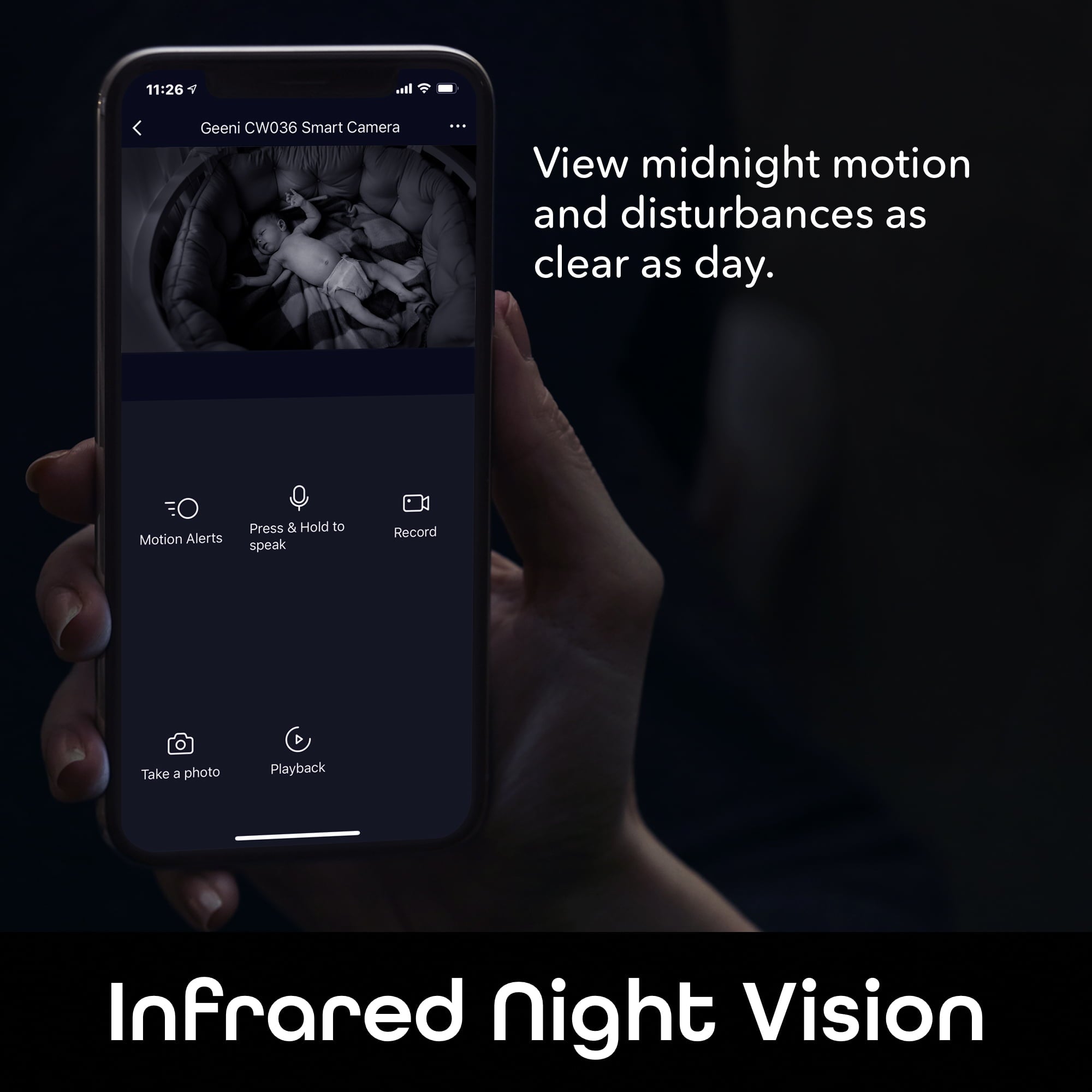 Geeni Glimpse 1080p HD Smart Camera - Indoor Home Security Camera - No Hub Required - Motion Detection Camera - Smart Camera Compatible with Alexa and Google Home， Requires 2.4 GHz Wi-Fi， 2