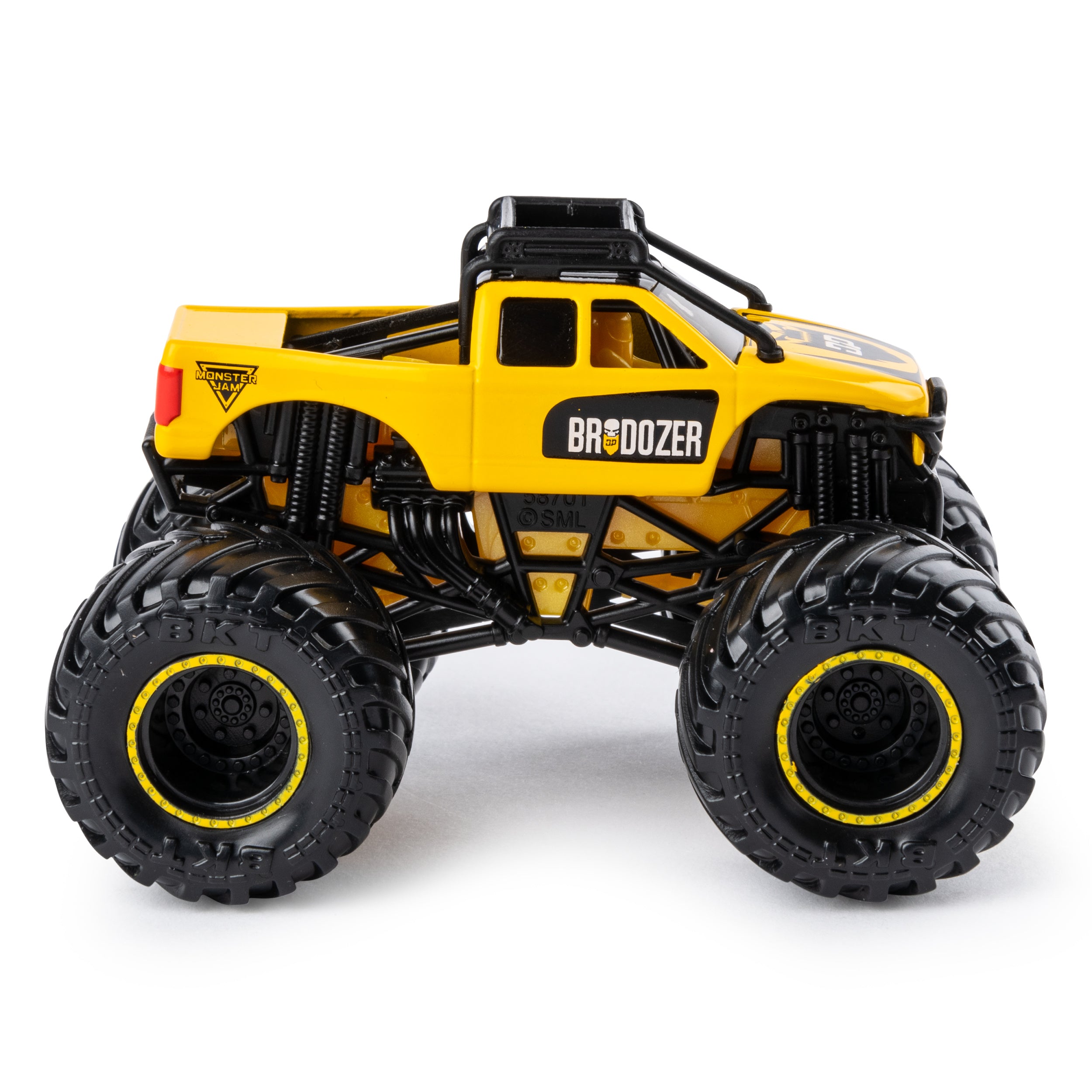 Monster Jam， Official Brodozer Monster Truck， Die-Cast Vehicle， Arena Favorites Series， 1:64 Scale