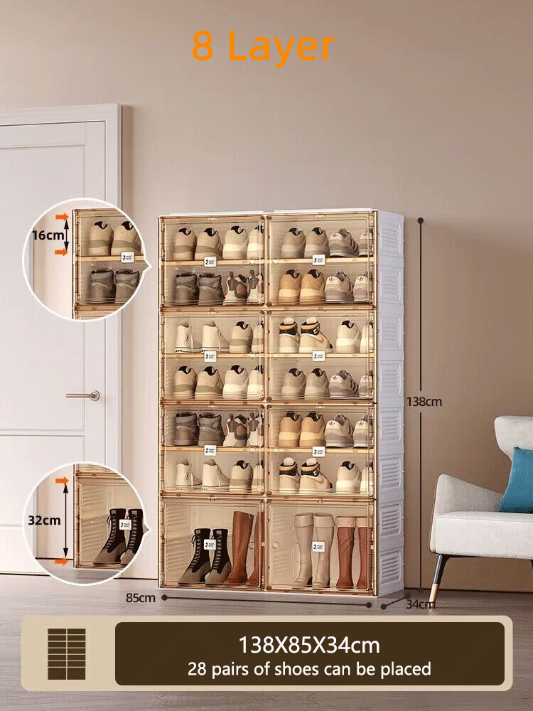 ✨ Portable shoe rack organizer, no installation required