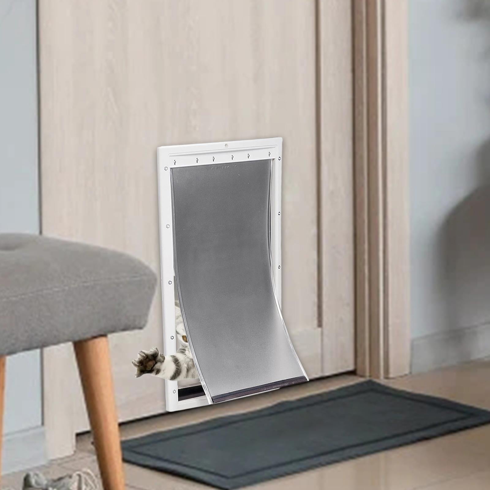 Durable Replacement Dog Door Flap Replace Freely in and Out Home Compatible with 4 Holes