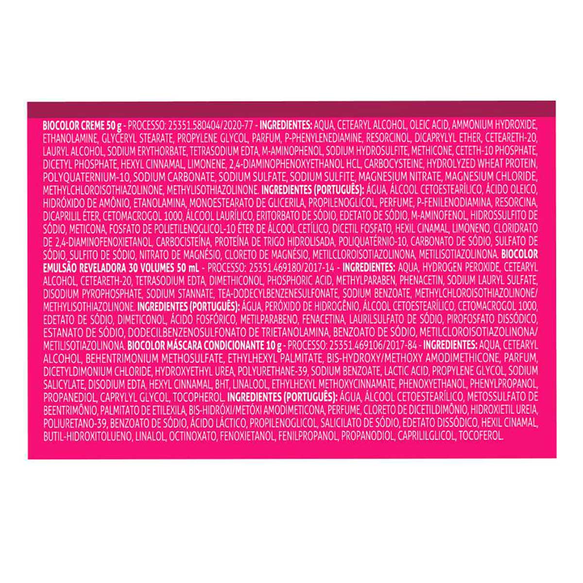 Tinta de Cabelo Biocolor Mini Kit Castanho Malicia 4.0