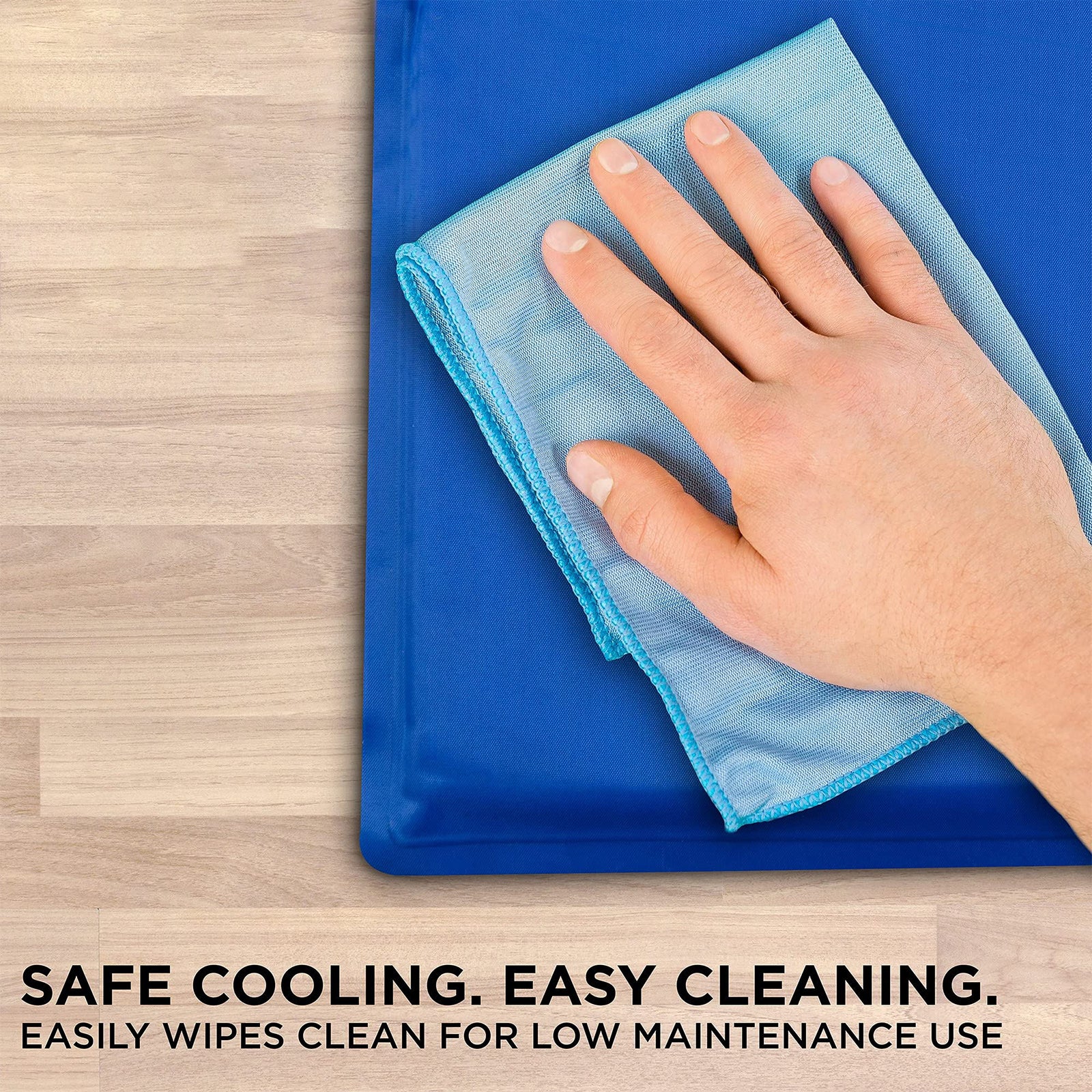 OMZER Pet Cooling Mat - Pressure Activated Gel Dog Cooling Mat - No Need to Freeze or Refrigerate Cool Pet Pad - Durable Self Cooling Mat Keep Your Pet Chill Indoors， Outdoors or in the Car for Summer