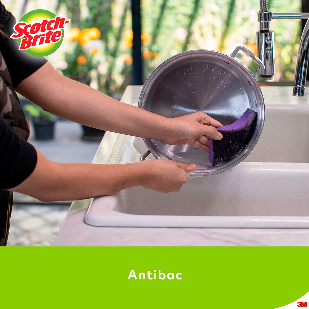 Esponja Limpeza Extrema Scotch Brite Antibac Leve 4 Pague 3 Unidades