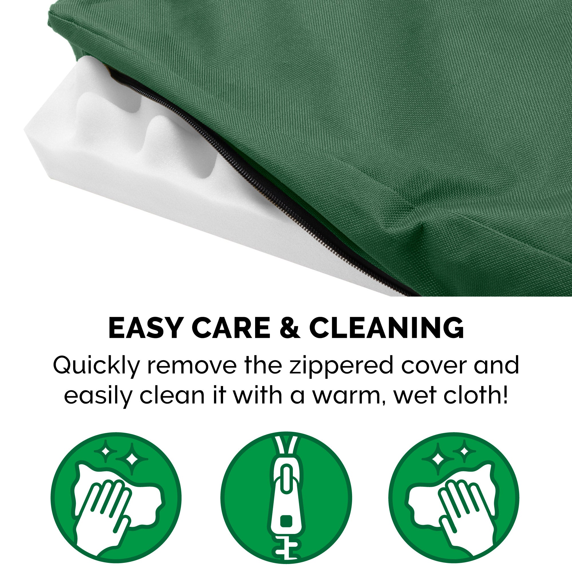 FurHaven | Deluxe Convolute Orthopedic Oxford Indoor/Outdoor Water-Resistant Pet Bed for Dogs and Cats， Forest， Jumbo