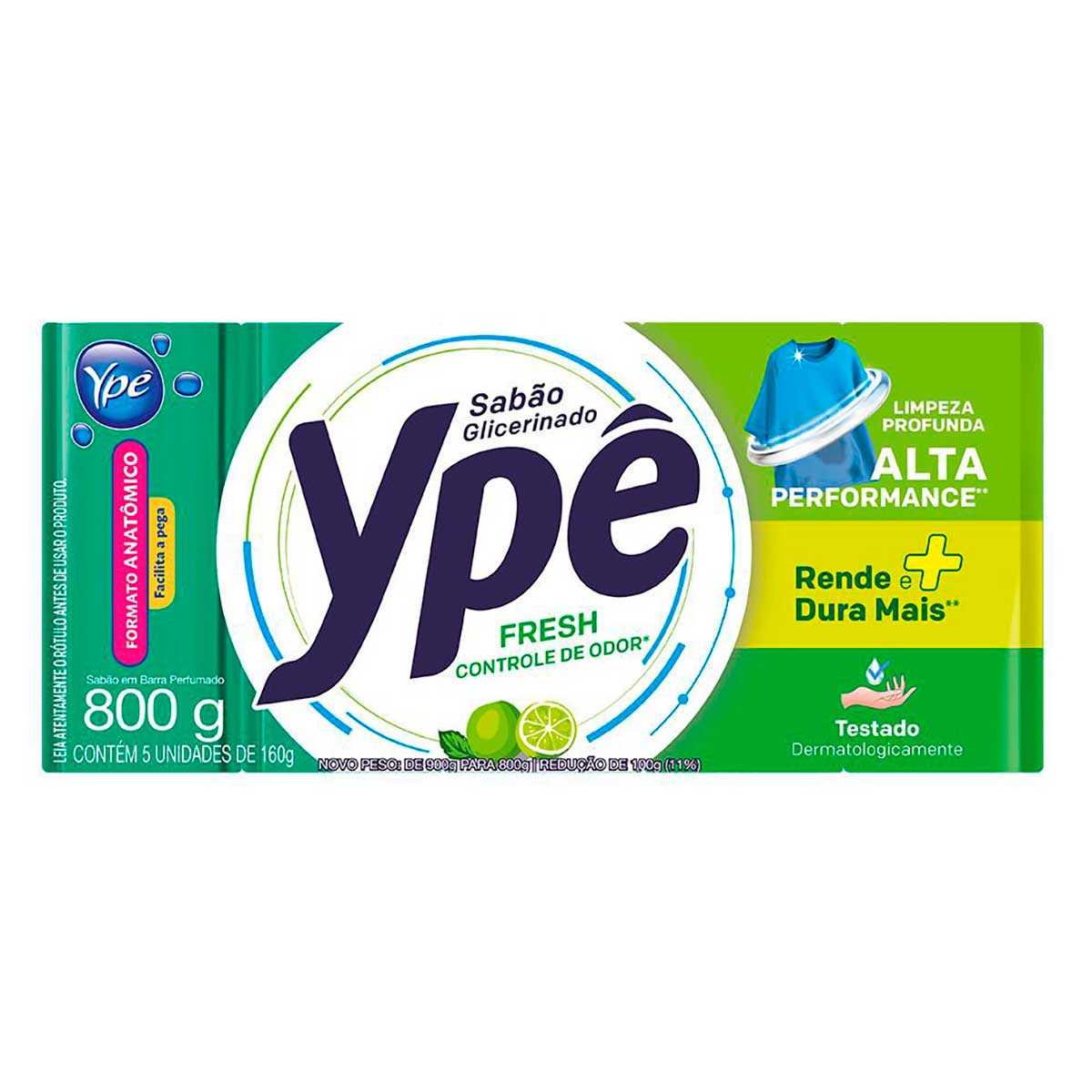 Sabao em Barra Ype Fresh 800g