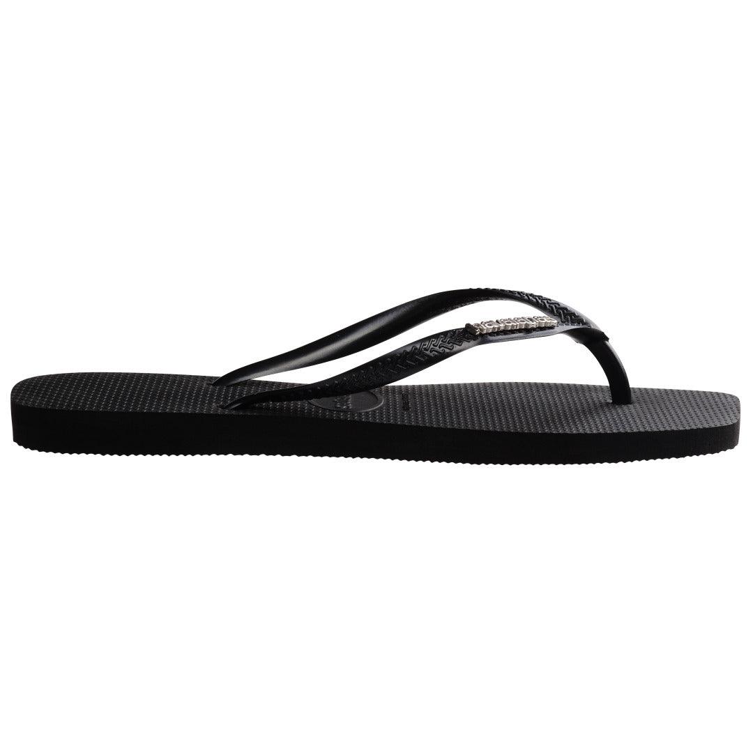 Chinelo Havaianas Slim Square Logo Metallic