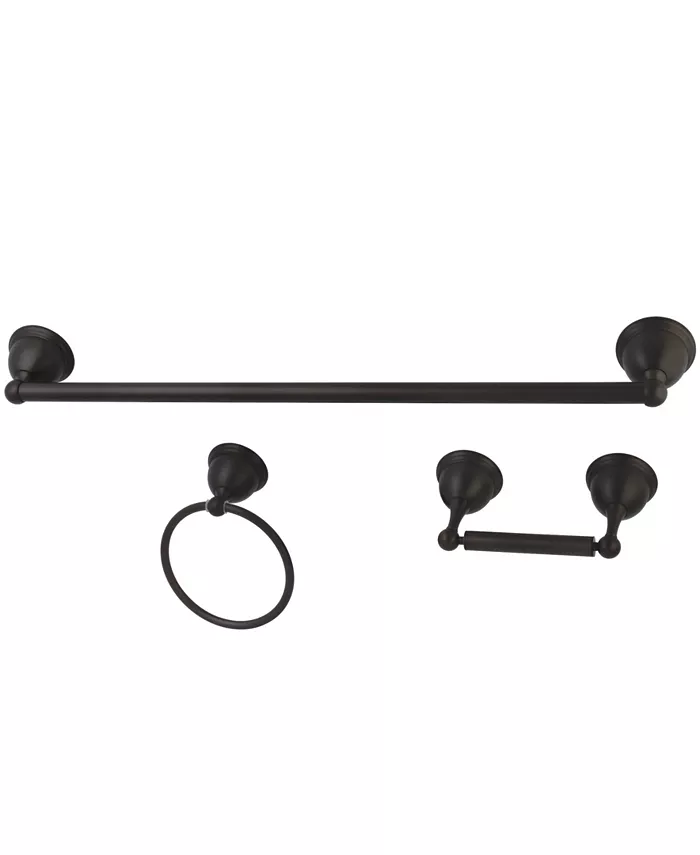 Kingston Brass Restoration 3-Pc. Bathroom Accessory Combo in Oil Rubbed Bronze