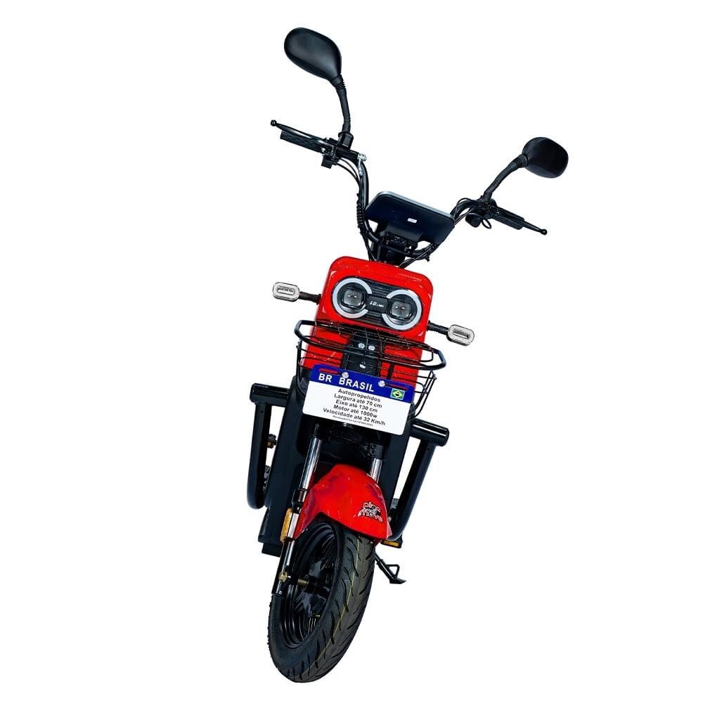 Bicicleta Elétrica - PAM14 1000w 60v Lithium - Vermelha - Plug and Move