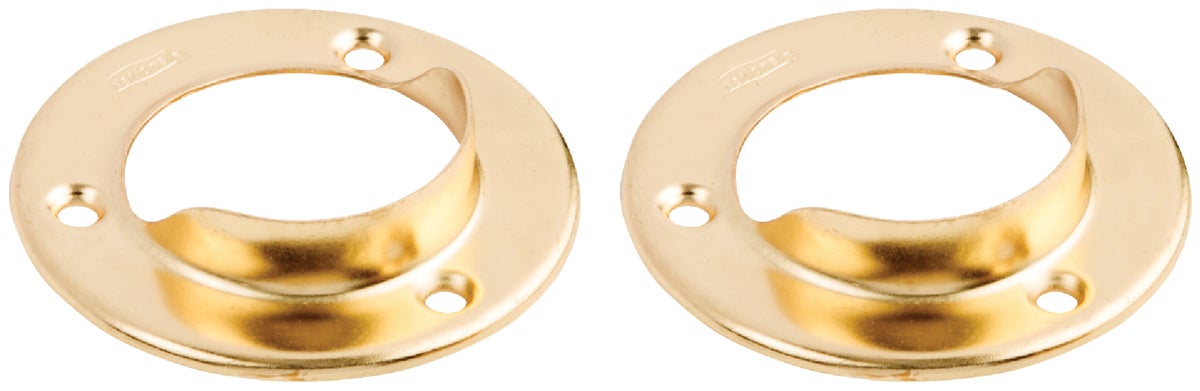 National Closet Rod Socket Satin Brass