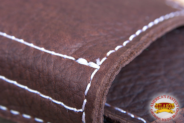 66HS 14 X 4.5 Hilason Top Leather Super Pro Rodeo Equipment Bull Rope Pad