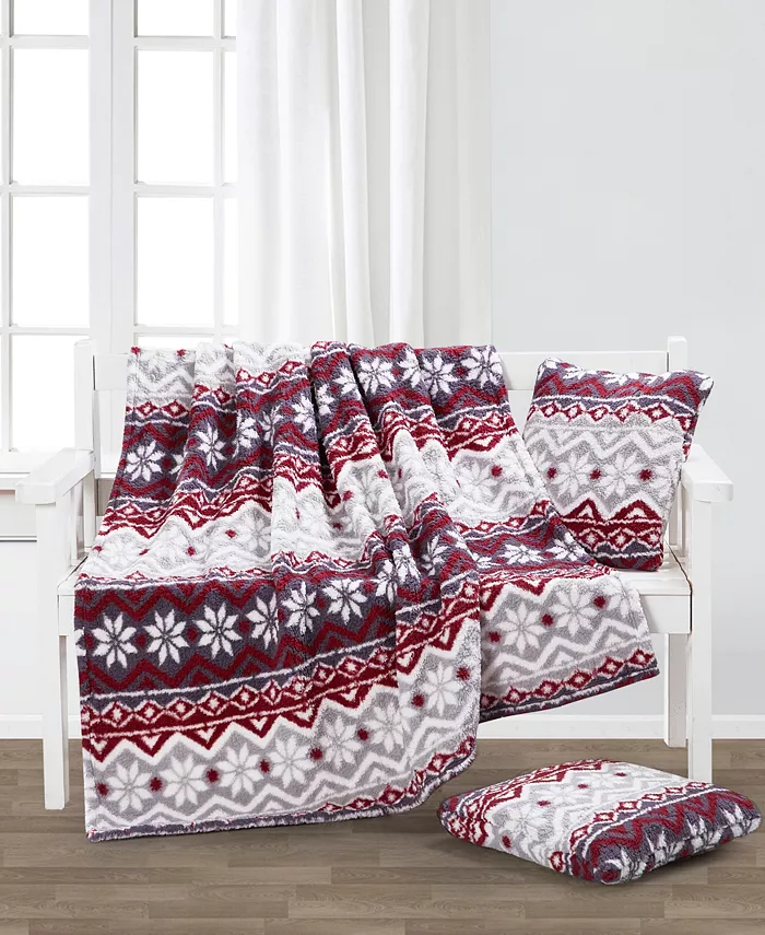 Artemis CLOSEOUT! Holiday Decorative Pillows and Throw 3-Pc. Set， Throw 50