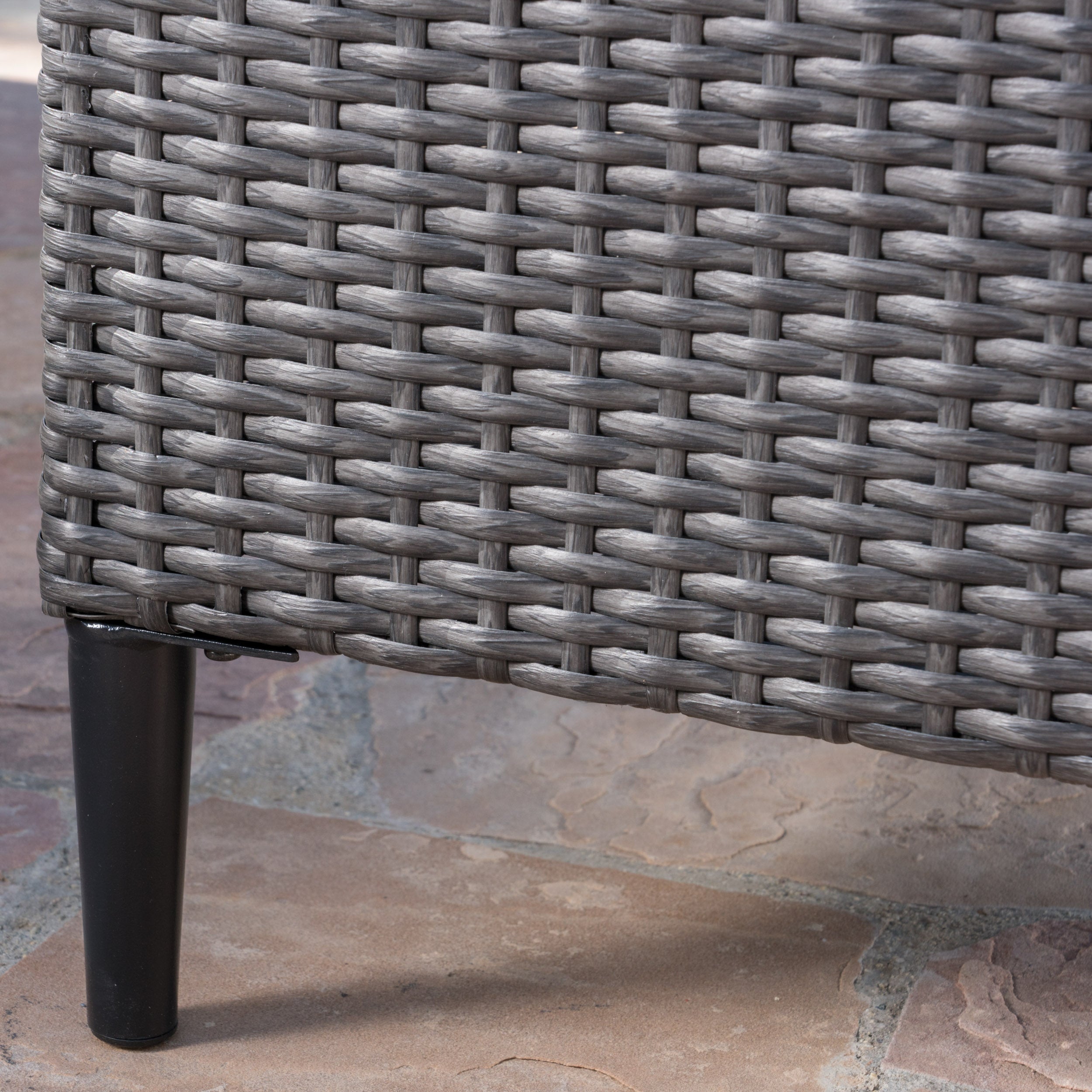 Irene Outdoor Wicker Storage Chest