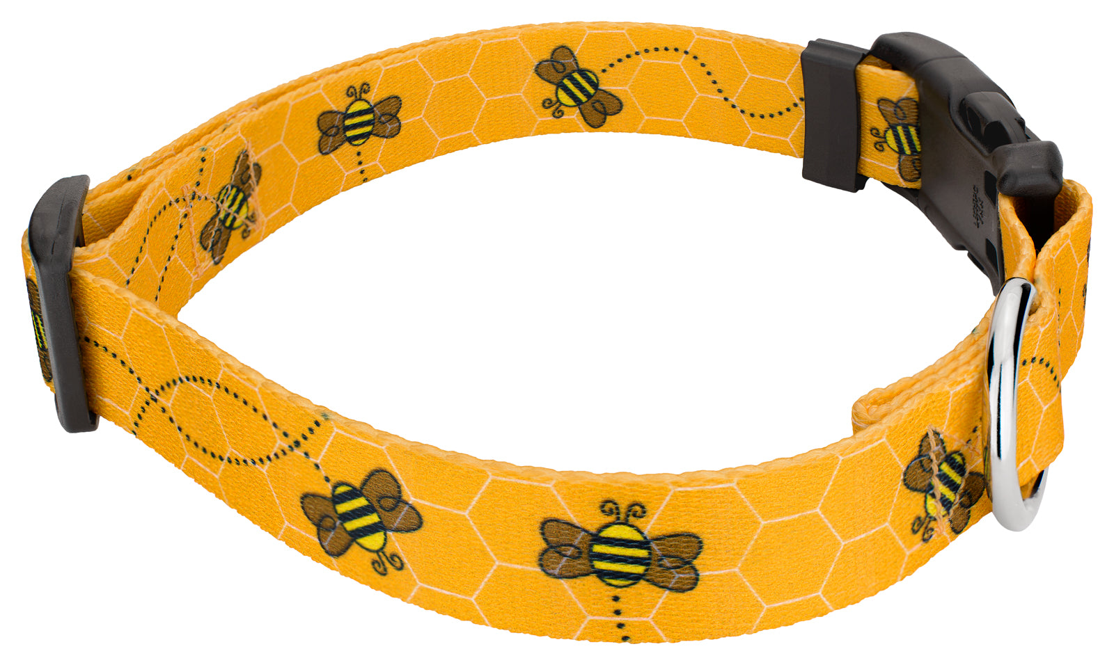 Country Brook Design® Deluxe Busy Bee Dog Collar - Made In The U.S.A.， Small