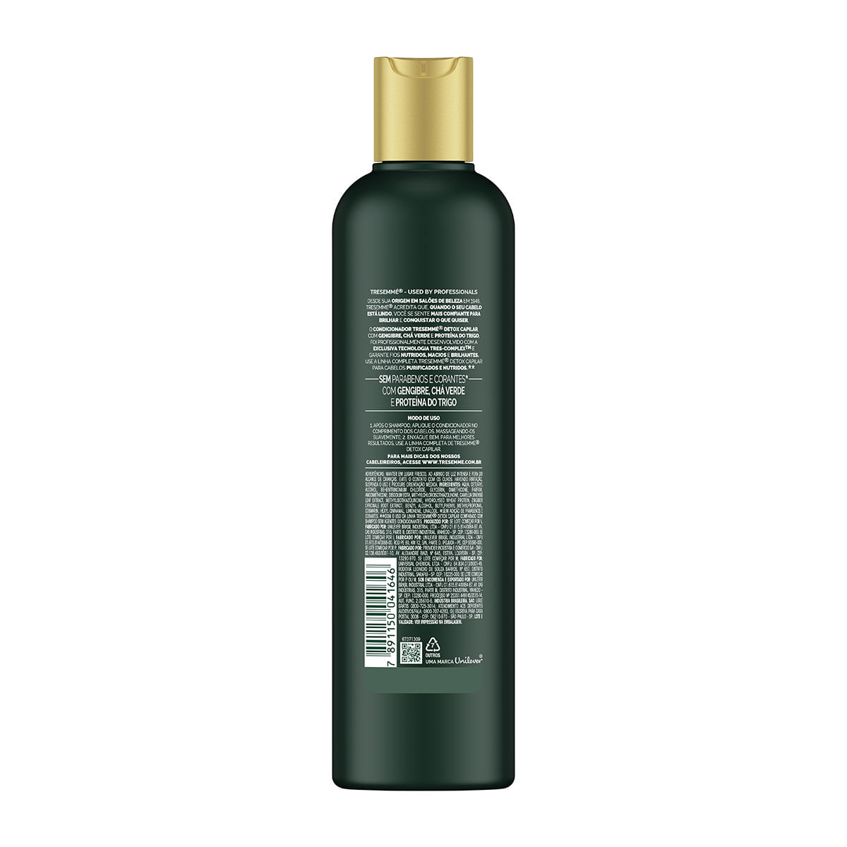Condicionador Tresemme Detox Capilar Frasco 400 ml