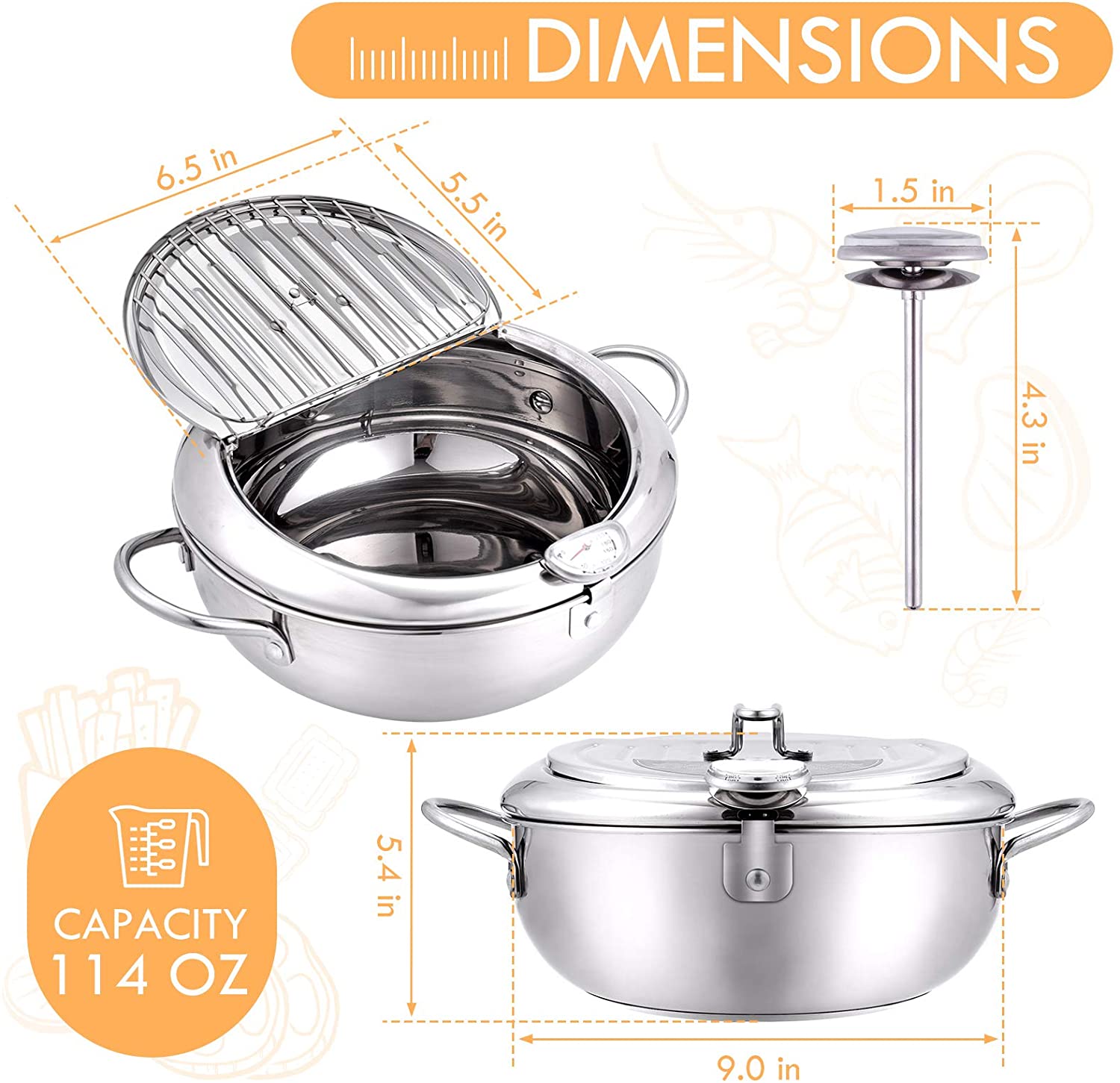 Christmas Hot Sale - Temperature Control Fryer(🥳 Special Offer-80% Off & Buy Two Free Shipping)