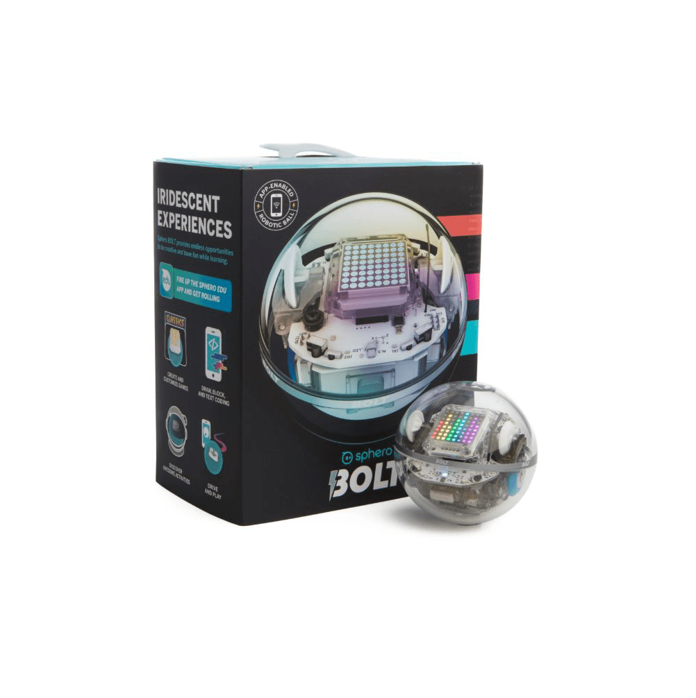 Sphero Bolt | Educational Toy for Kids， App-Enabled Robot Ball with Sensors， Programming Robot | Mini programmable robot toy for kids