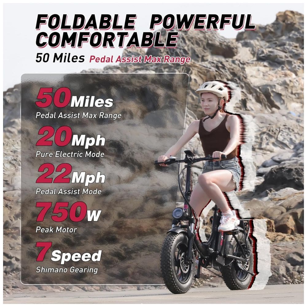 Bicicleta Elétrica Dobrável Windone S16 16