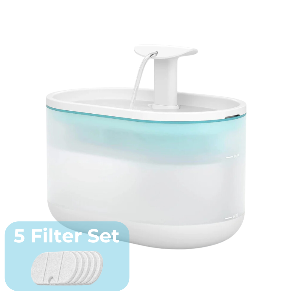 AquaFlow Cat Water Fountain | Silent Pet Drinking Fountain with 5-Layer Filtration | BPA-Free