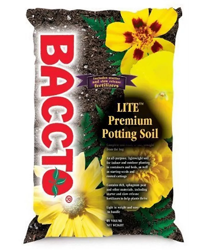 Michigan Peat Company Michigan Peat Baccto Lite Premium Potting Soil， 8 Quart