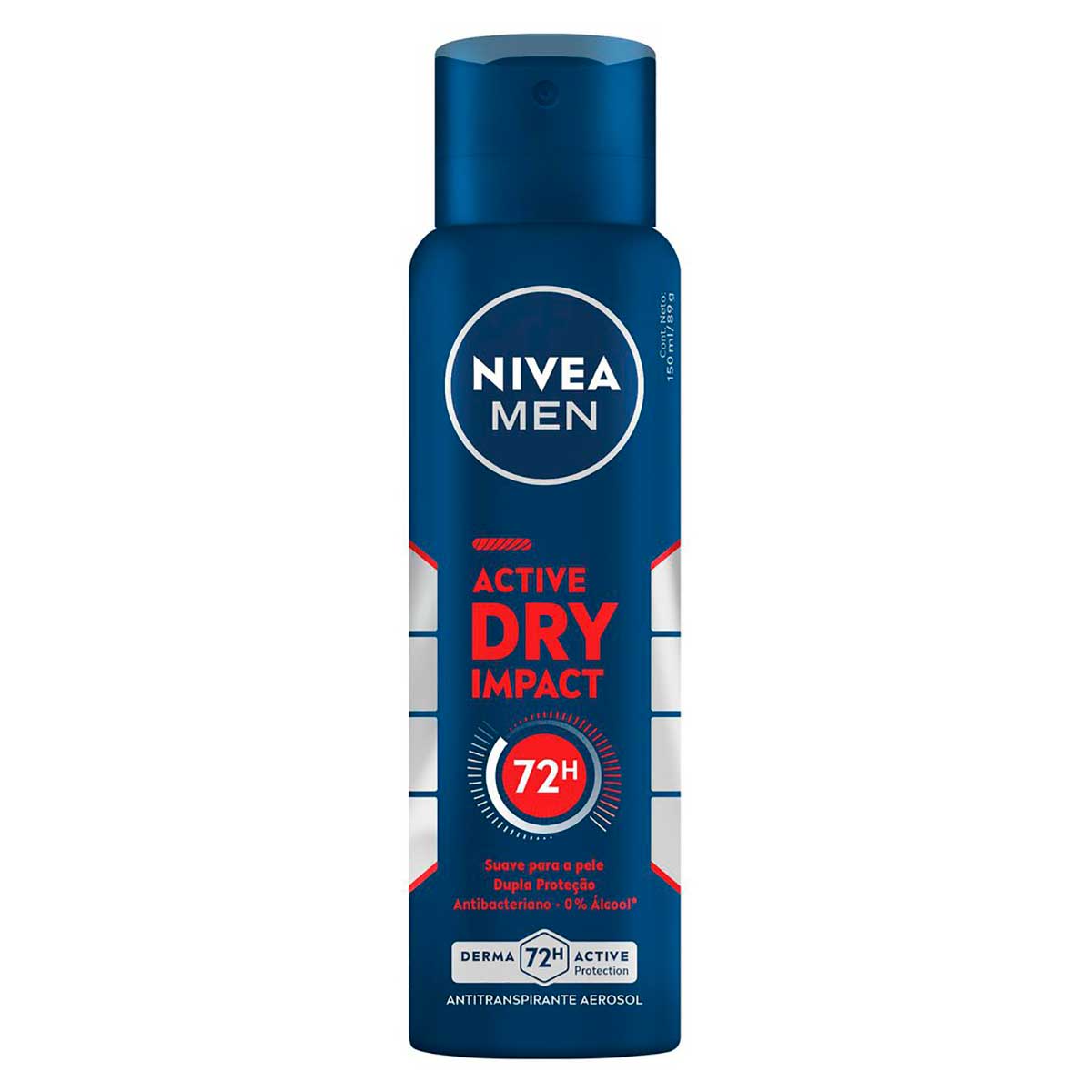 Desodorante Antitranspirante Aerossol NIVEA MEN Active Dry Impact 150ml
