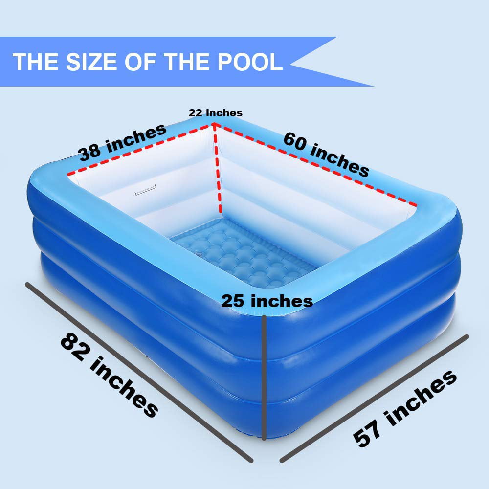XFlated Inflatable Pool for Kids and Adults， 82