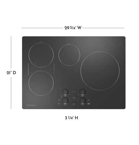 Monogram ZHU30RDTBB 30quot Induction Cooktop