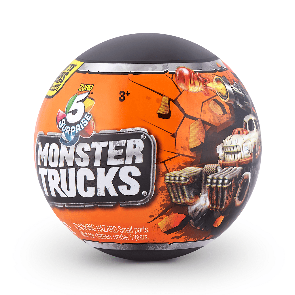 ZURU 5 Surprise Monster Trucks Series 1 Mystery Collectible Capsule