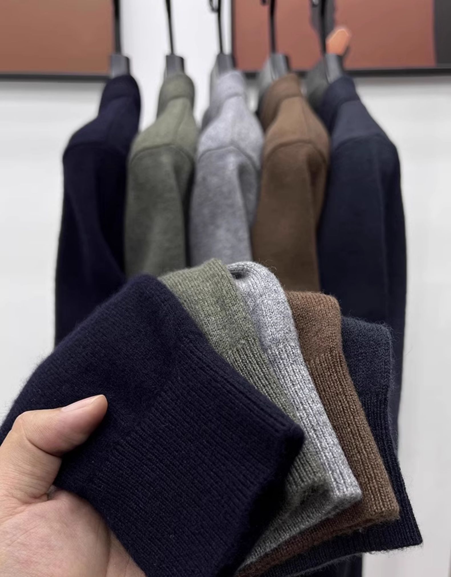 2025 Men's business casual high-end cashmere sweater