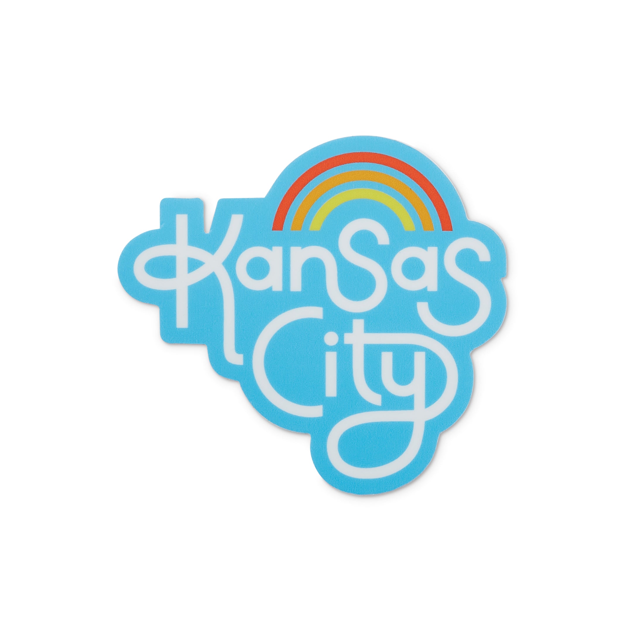 Retro Kansas City Sticker - Turquoise