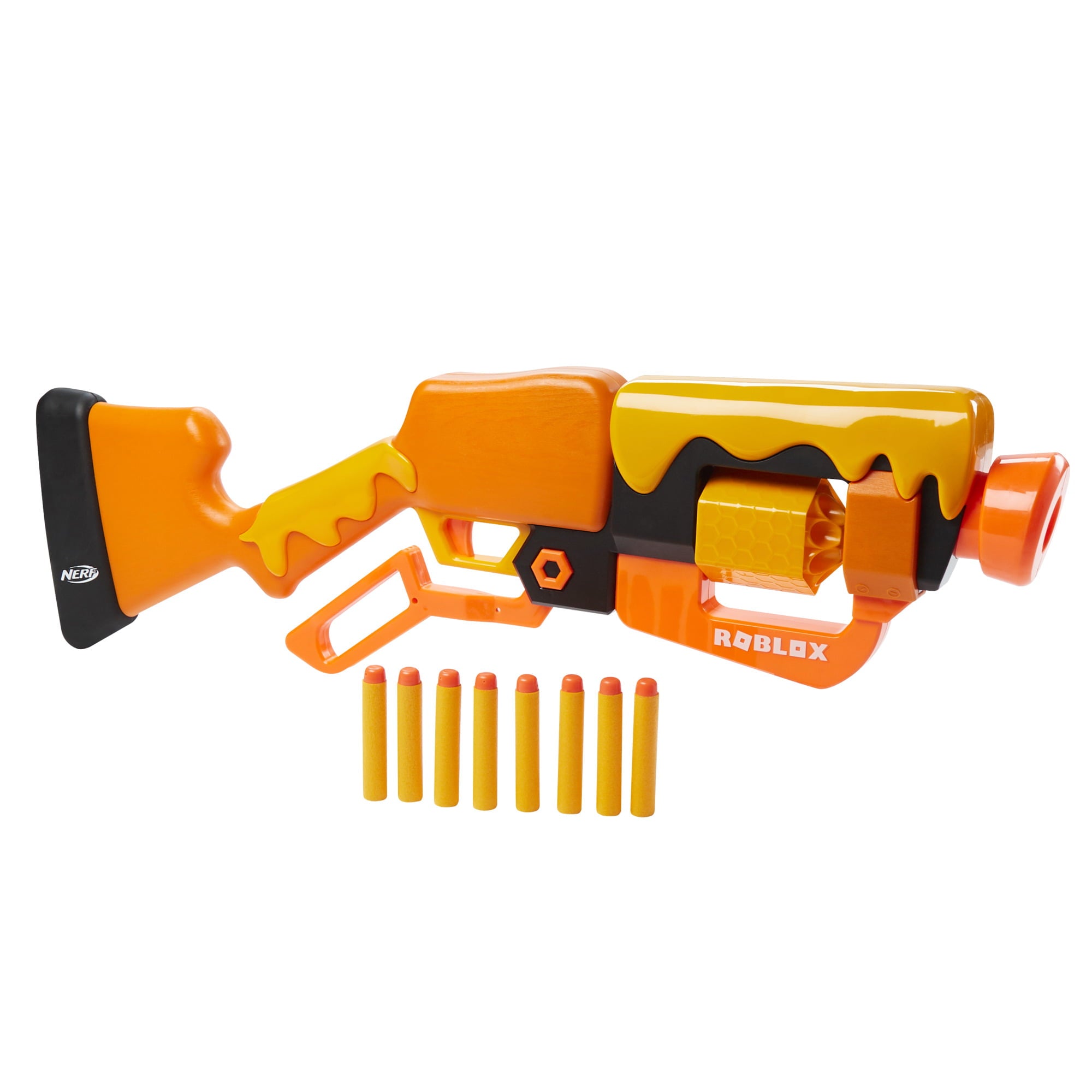 Nerf Roblox Adopt Me!: BEES! Lever Action Blaster， Includes 8 Darts