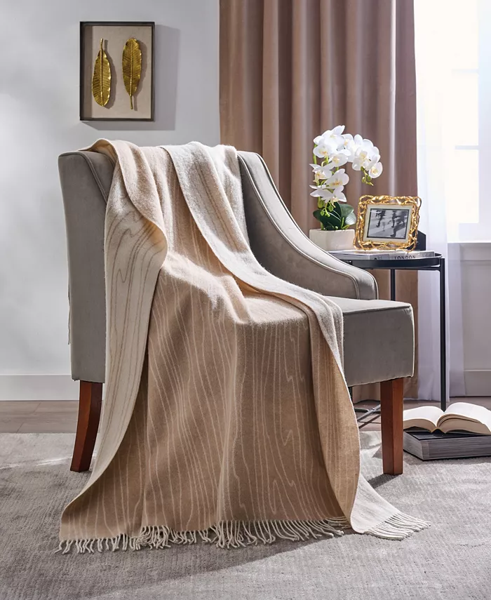 Michael Aram CLOSEOUT! Woodgrain Throw， 50