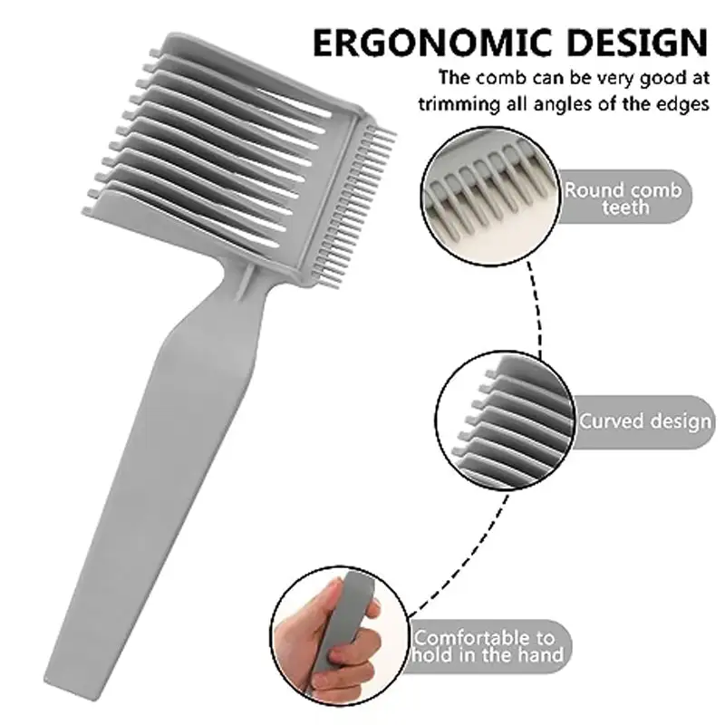 Men's Barber Comb Gradient Comb Oil Head Caliper Comb Long Handle Push