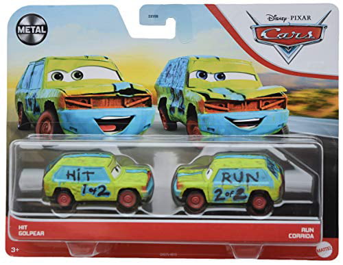 Disney and Pixar Cars 3 2-Pack Assortment， 1:55 scale Fan Favorite Die-Cast Vehicles
