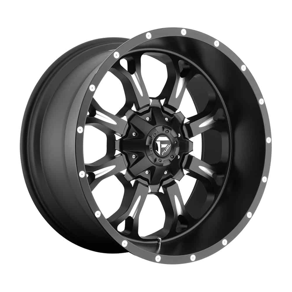 Fuel 1PC D517 KRANK D517 20X10 5X4.5/5.0 MT-BLK-MIL -12MM