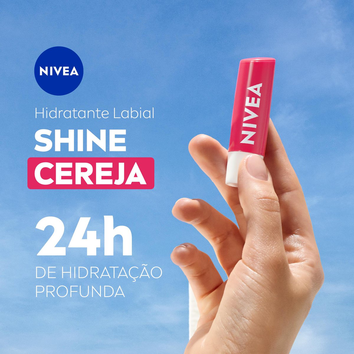Hidratante Labial Cereja Shine NIVEA 4,8 g