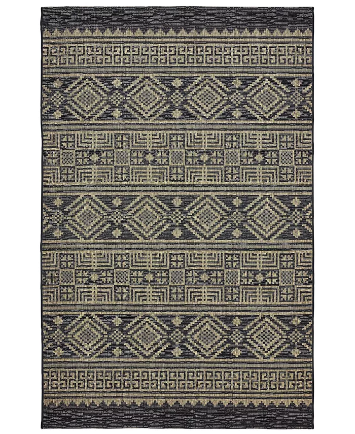 LR Home Sunny SUNSH81241 5' x 8' Outdoor Area Rug