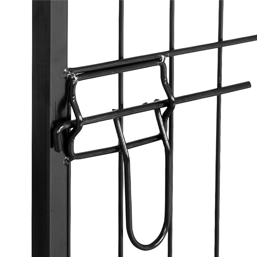 Topeakmart 6 Panels Heavy Duty Pet Playpen Dog Exercise Pen Cat Fence， 23.6''H， Black