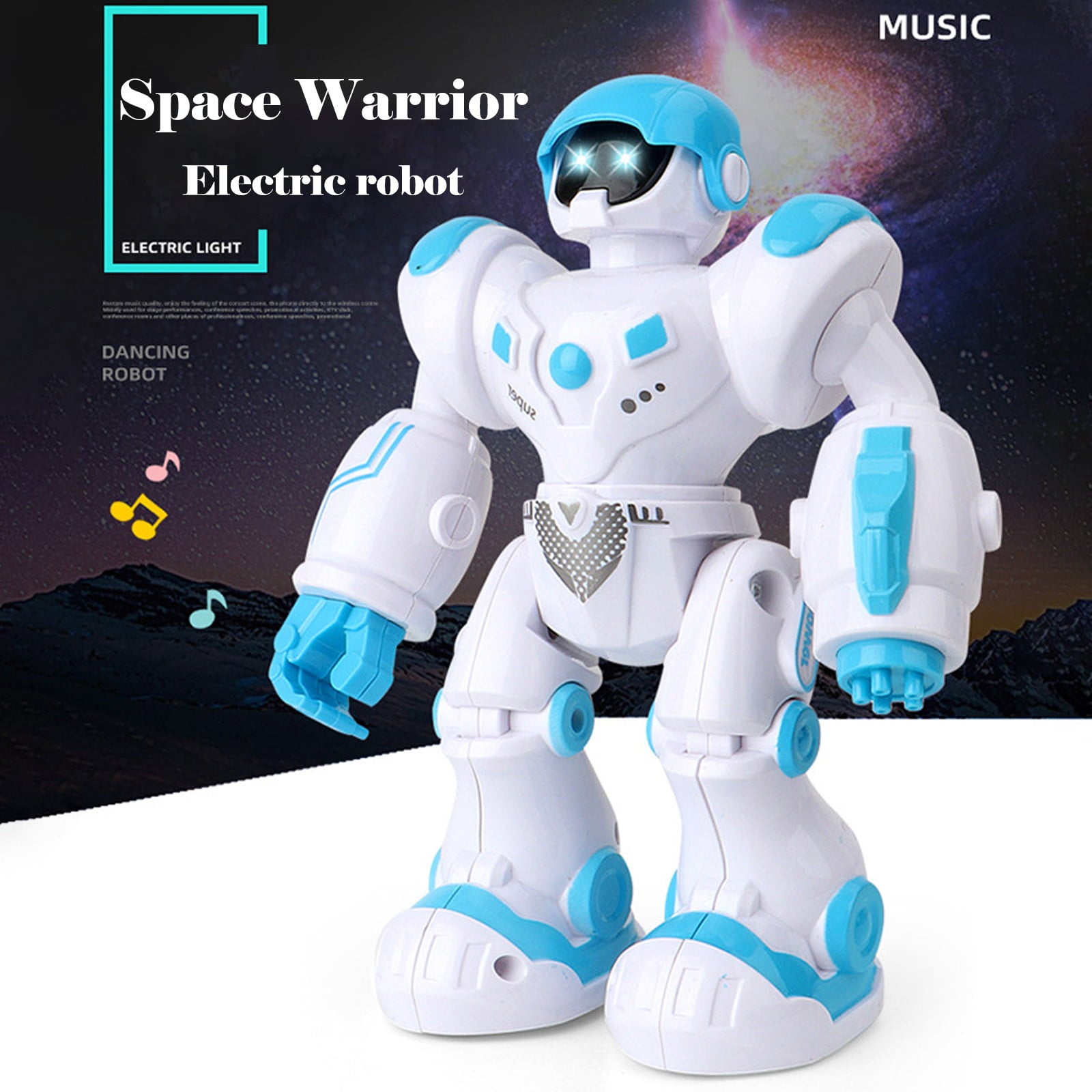 Educational Toys for Kids 5-7 Space Walk Robot Electric Walking Robot Toys Sound Luminous Robot Gift ABS Education Toy
