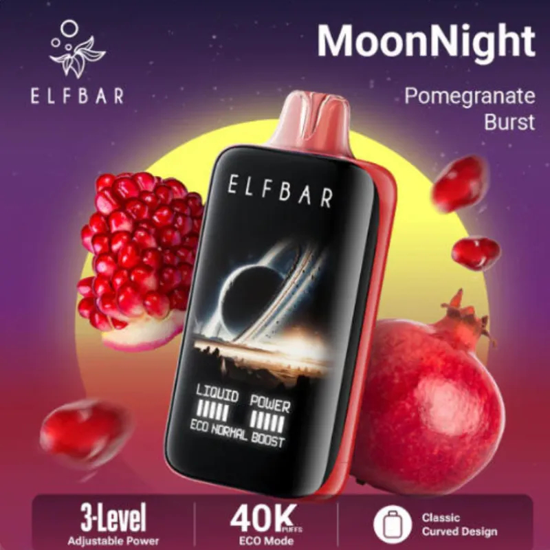 🌙 ELFBAR Moon Night 40K – 40,000-Puff Disposable E-Cigarette for Intense Nighttime Enjoyment